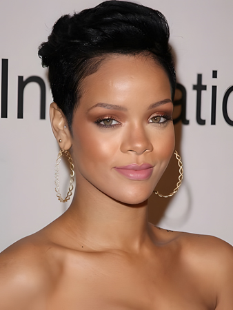 Rihanna's Synthetic Full Lace Wig