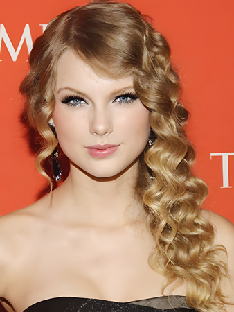 Taylor Swift Pretty Wavy Lace Front Synthetic Wig