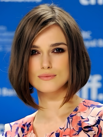 Keira Knightley Gorgeous Straight Lace Front Remy Human Hair Wig