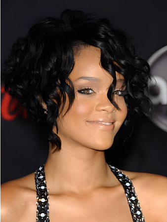 New Rihanna's Short Hair Capless Celebrity Wig