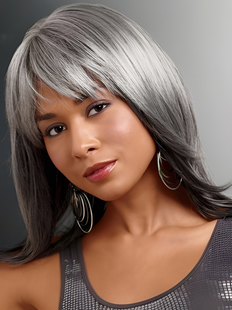 Foxy Silver Synthetic Lace Front Wig