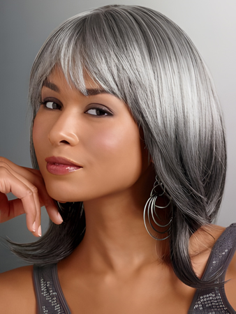Foxy Silver Synthetic Lace Front Wig