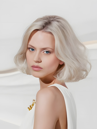 Wavy Remy Human Hair Lace Front Wig