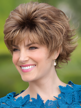 Shimmering Remy Human Hair Wavy Lace Front Wig