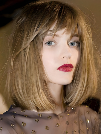 Elegant Remy Human Hair Straight Lace Front Wig