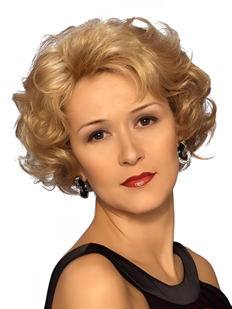 Brilliant Remy Human Hair Wavy Lace Front Wig