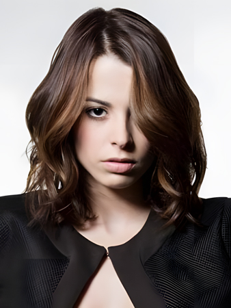 Elaborately Lace Front Remy Human Hair Wavy Wig