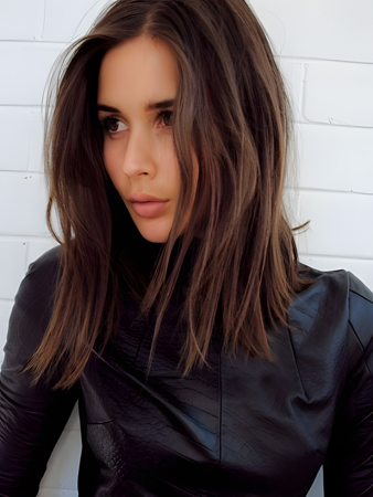 Magnificent Lace Front Remy Human Hair Straight Wig