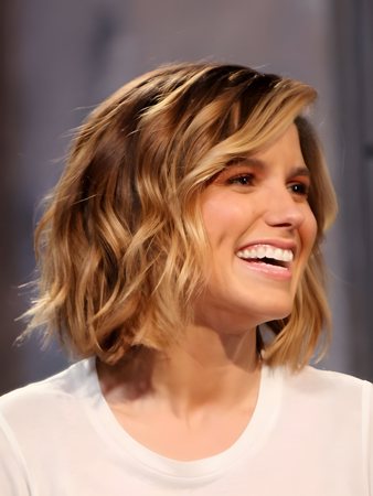 Modern Lace Front Remy Human Hair Wavy Wig