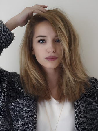 Beautiful Lace Front Remy Human Hair Straight Wig