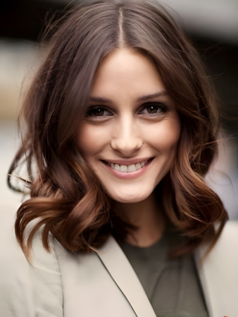 Fashionable Remy Human Hair Wavy Lace Front Wig