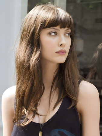 Charming Remy Human Hair Wavy Capless Wig