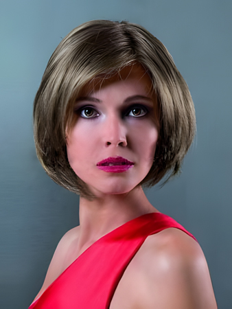 Fashionable Bob Style Remy Human Hair Chin Length Wig