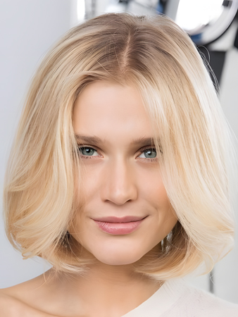 Stunning Lace Front Wavy Remy Human Hair Wig