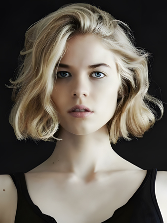 Pleasant Lace Front Remy Human Hair Wavy Wig