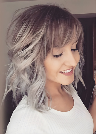 Chic Short Straight Human Hair Capless Wig