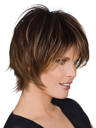 Fine Straight Medium Length Human Hair Wig