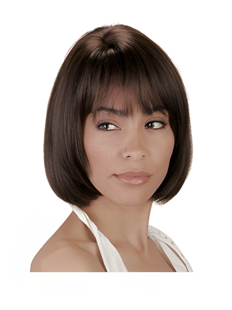 Good Silky Straight Human Hair Short Bob Style Wig