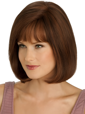 Graceful Mid-Length Full Lace With Mono Top Straight Wig