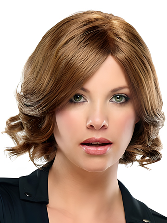Most Popular Brown Soft Wavy Women Human Hair Wig