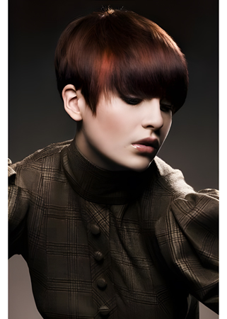 Stupendous Straight Capless Red Human Hair Wig 