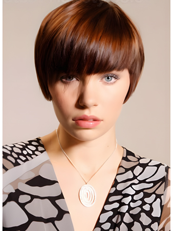 Wonderful Capless Hairstyle Human Hair Wig 