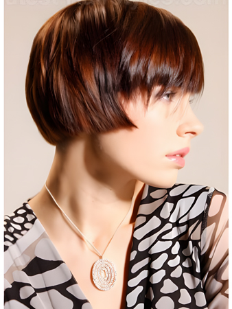 Wonderful Capless Hairstyle Human Hair Wig 