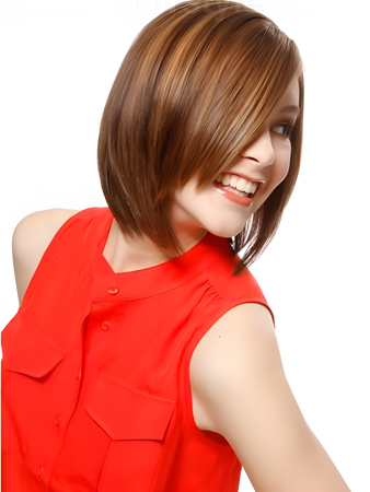 Fashionable Medium Capless Straight Attractive Wig