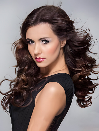 Fabulous Lace Front Wavy Human Hair Wig