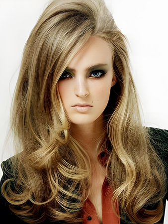 Chic Lace Front Wavy Remy Human Hair Wig