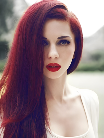 Long Charming Straight Human Hair Lace Front Wig