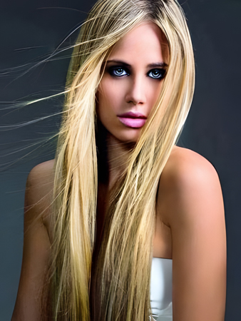 Chic Human Hair Straight Lace Front Wig