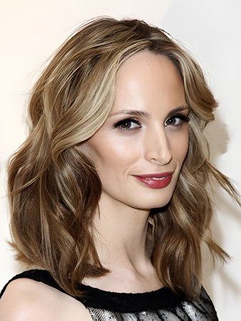 Romantic Lace Front Medium Length Wavy Human Hair Wig