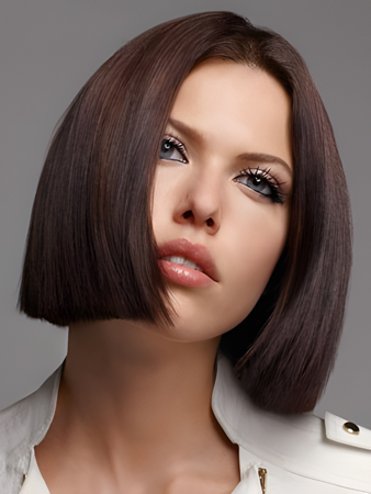 Stupendous Human Hair Straight Lace Front Wig