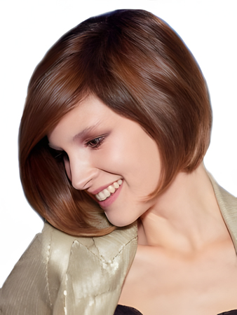 Stunning Human Hair Straight Lace Front Wig