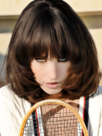 Luxury Medium Length Straight Capless Human Hair Wig