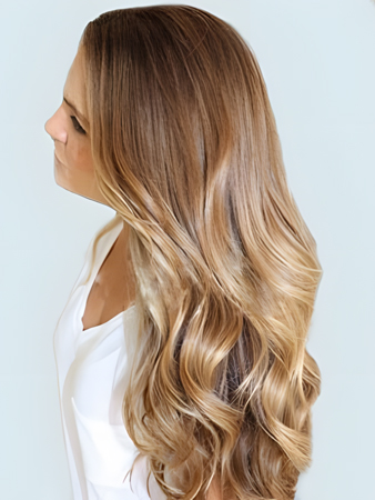 Impressive Wavy Human Hair Lace Front Wig