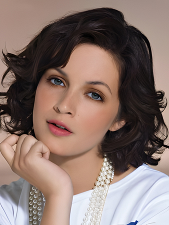 Wonderful Wavy Human Hair Lace Front Wig