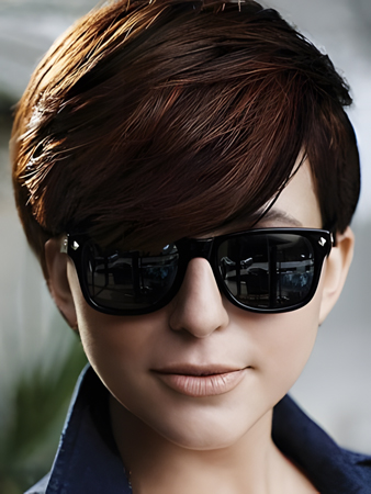 Fashionable Straight Short Capless Human Hair Wig