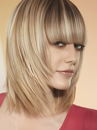 Glamorous Remy Human Hair Capless Straight Wig