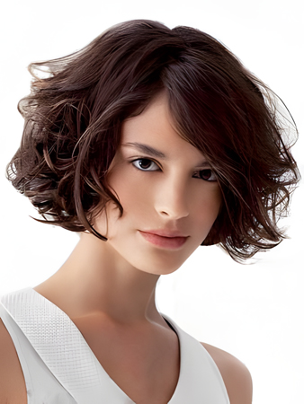 Comfortable Remy Human Hair Wavy Capless Wig