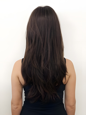 Nice Long Relaxed Look Human Hair Wig