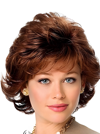 Wonderful Capless Human Hair Wavy Wig