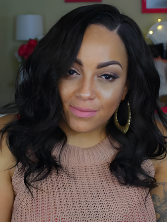 Natural Lace Front Long Human Hair Wig