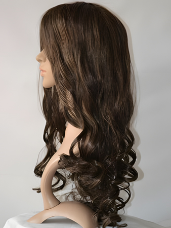 Impressive Human Hair Wavy Lace Front Wig