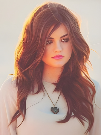 Glamorous Human Hair Wavy Lace Front Wig