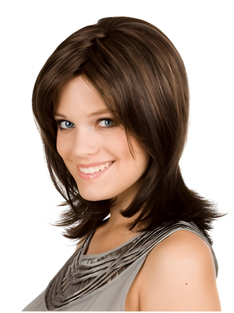 Dazzling Capless Human Hair Straight Wig
