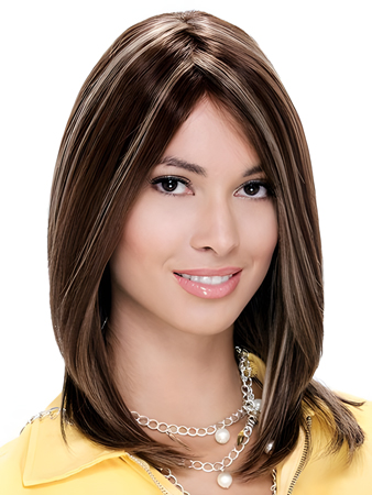 Remy Human Hair Mono Straight Wig For Woman
