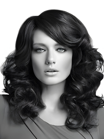 New Style Long Synthetic Spiral Wavy Lace Wig For Woman
