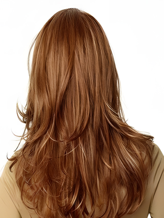 Layered Lace Front Long Remy Human Hair Wig For Woman